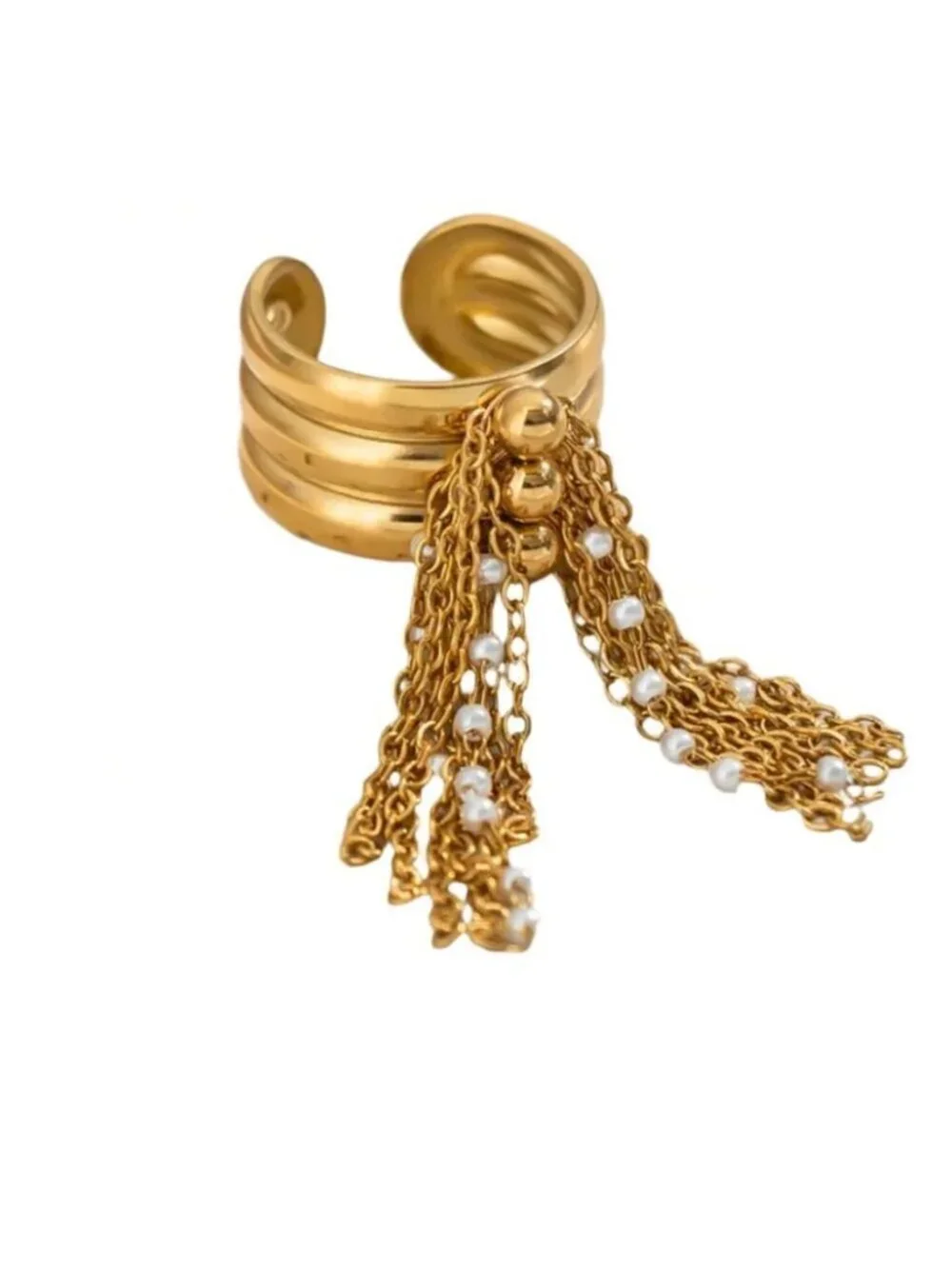Gold Chai  Ring Q319